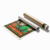 Pearl Jam Concert Poster - Retro Rock Art with Bold Illustrations