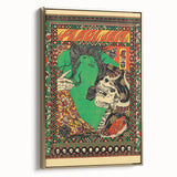 Pearl Jam Concert Poster - Retro Rock Art with Bold Illustrations