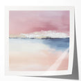 Large Abstract Wall Art – Soft Pink, White & Blue Minimalist Canvas