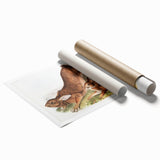 Romanticism Art: Northern Hares - Classic Romantic Wildlife Canvas