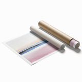 Colorful Abstract Wall Art – Soft Pink and Blue Modern Canvas Print