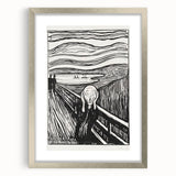 Expressionist Art: The Scream | Iconic Black-and-White Munch Print