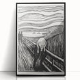 Expressionist Art: The Scream | Iconic Black-and-White Munch Print