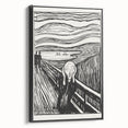 Expressionist Art: The Scream | Iconic Black-and-White Munch Print