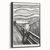 Expressionist Art: The Scream | Iconic Black-and-White Munch Print