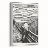 Expressionist Art: The Scream | Iconic Black-and-White Munch Print