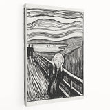 Expressionist Art: The Scream | Iconic Black-and-White Munch Print
