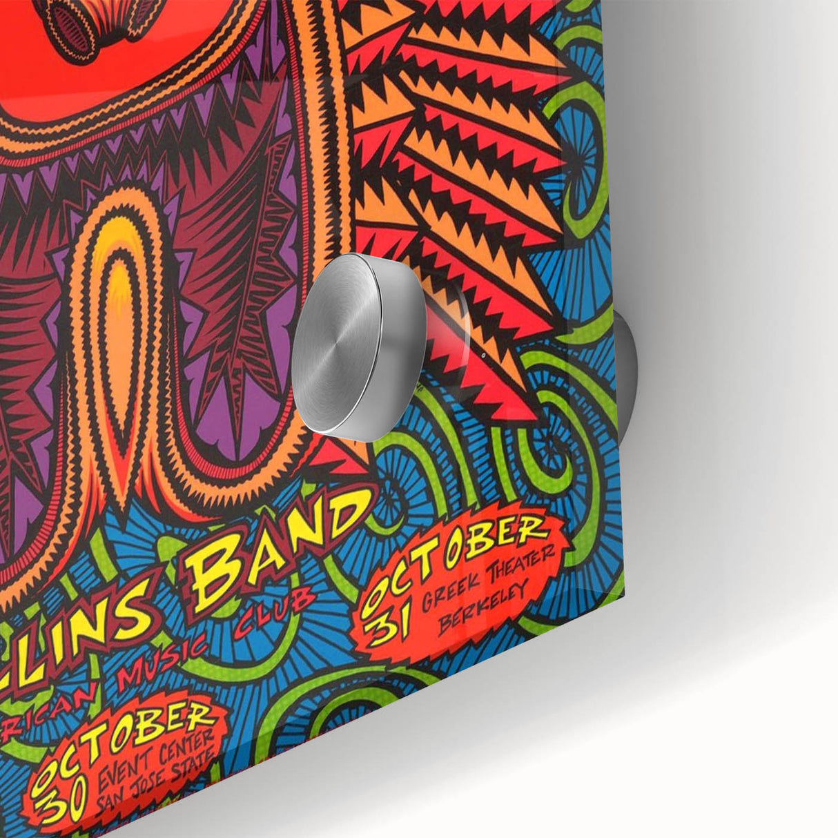 Pearl Jam Concert Poster - Retro Psychedelic Art for Fans
