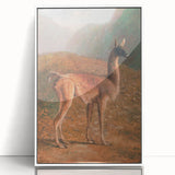 Romanticism Art: Guanaco by Agasse - Classic Wildlife Canvas Print