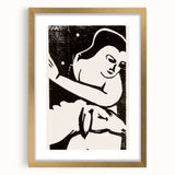 Expressionist Art: The Shepherdess | Bold Franz Marc Black Print