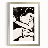 Expressionist Art: The Shepherdess | Bold Franz Marc Black Print