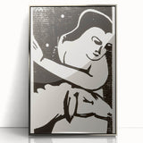 Expressionist Art: The Shepherdess | Bold Franz Marc Black Print