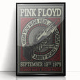 Pink Floyd "Wish You Were Here" 1975 Concert Poster - Retro Art