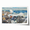 Fine Art Realism: Coastal Scene with Figures Realism Canvas Print