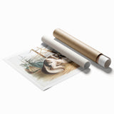 Romanticism Art: Hare Indian Dog by Audubon - Wildlife Canvas Print