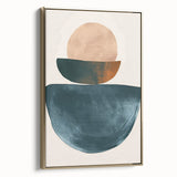 Framed minimalist wall art featuring a striking gold abstract design on canvas, showcased from a side view against a neutral background, enhancing modern decor.