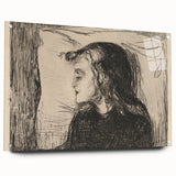 Expressionist Art: The Sick Girl | Edvard Munch Emotional Print