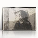 Expressionist Art: The Sick Girl | Edvard Munch Emotional Print