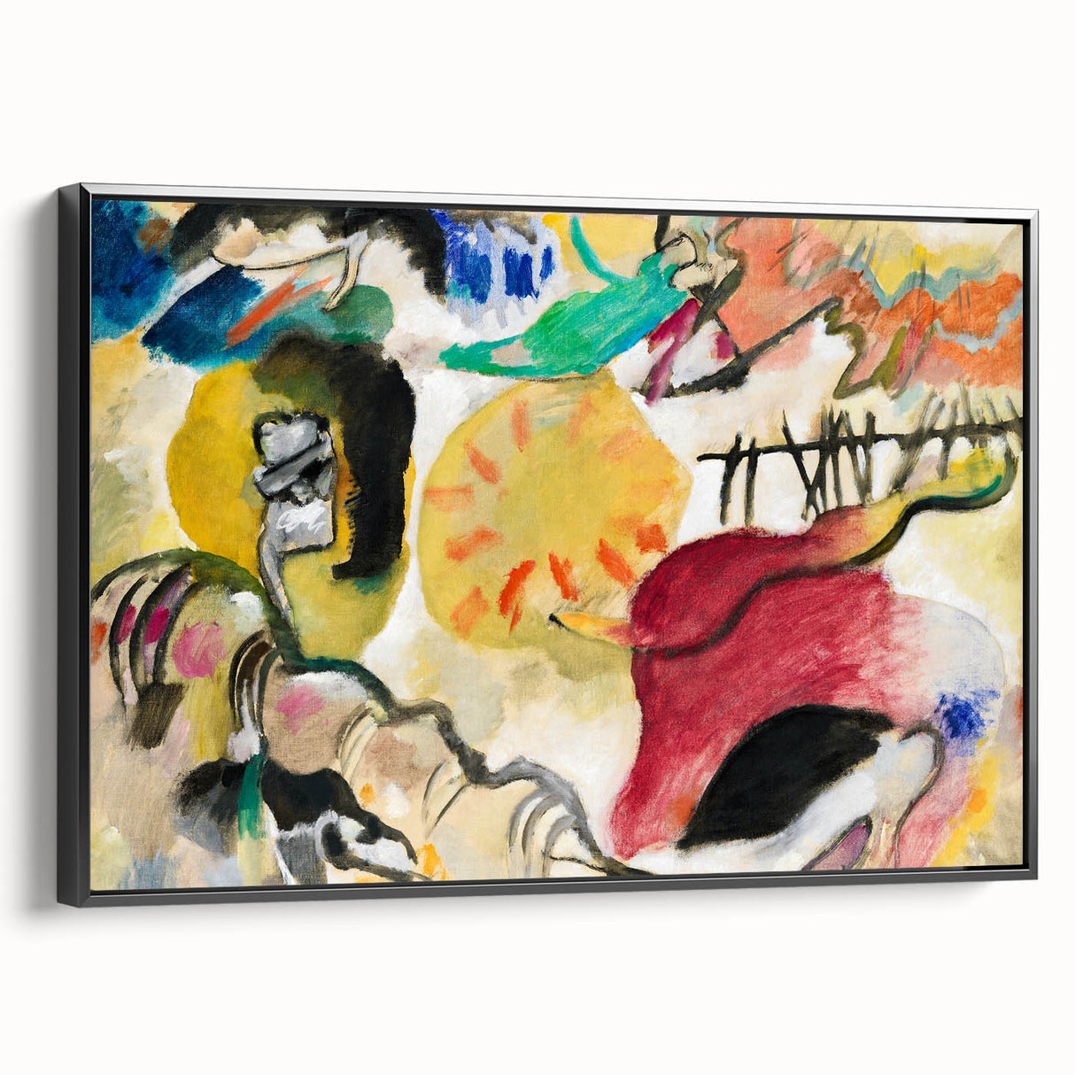 Modern Wall Art - Abstract Garden of Love - Vibrant Contemporary Decor
