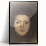 Fine Art Realism: Intense Portrait of a Woman Realism Canvas Wall Art