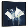 Geometric Abstract Wall Decor – Navy Minimalist Modern Canvas Art