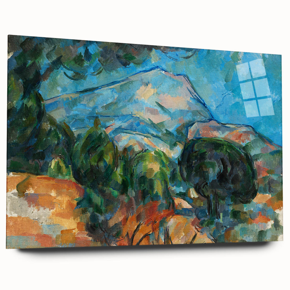 Mount Sainte-Victoire Landscape - Cézanne Impressionist Canvas Print