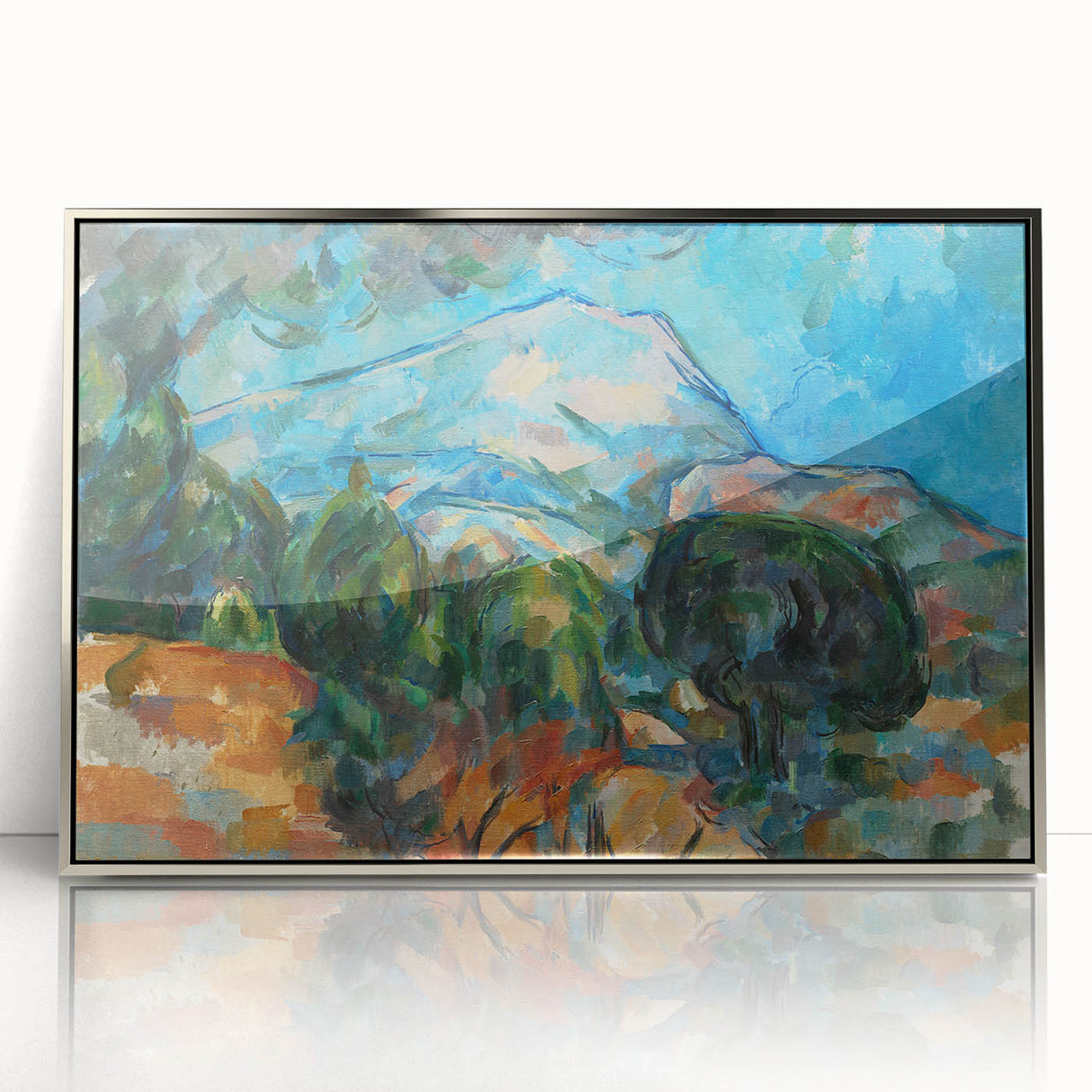 Mount Sainte-Victoire Landscape - Cézanne Impressionist Canvas Print