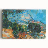 Mount Sainte-Victoire Landscape - Cézanne Impressionist Canvas Print