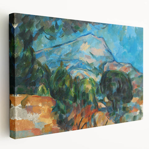 Mount Sainte-Victoire Landscape - Cézanne Impressionist Canvas Print