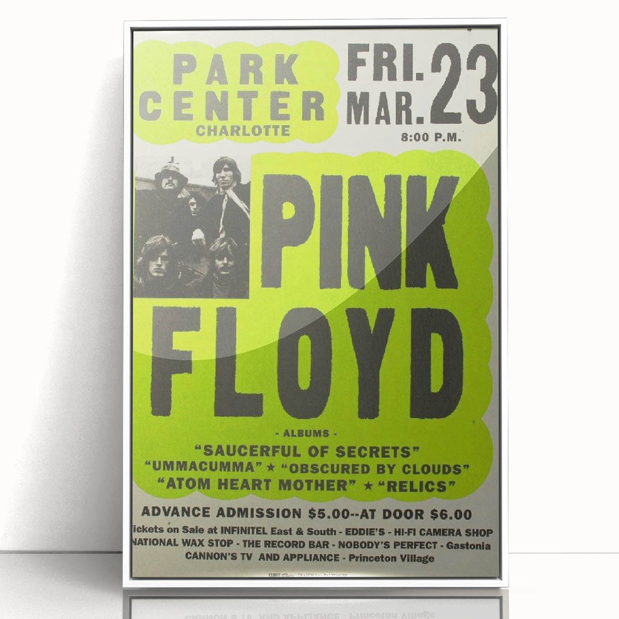 Pink Floyd Retro Concert Poster – Vintage 1970s Print