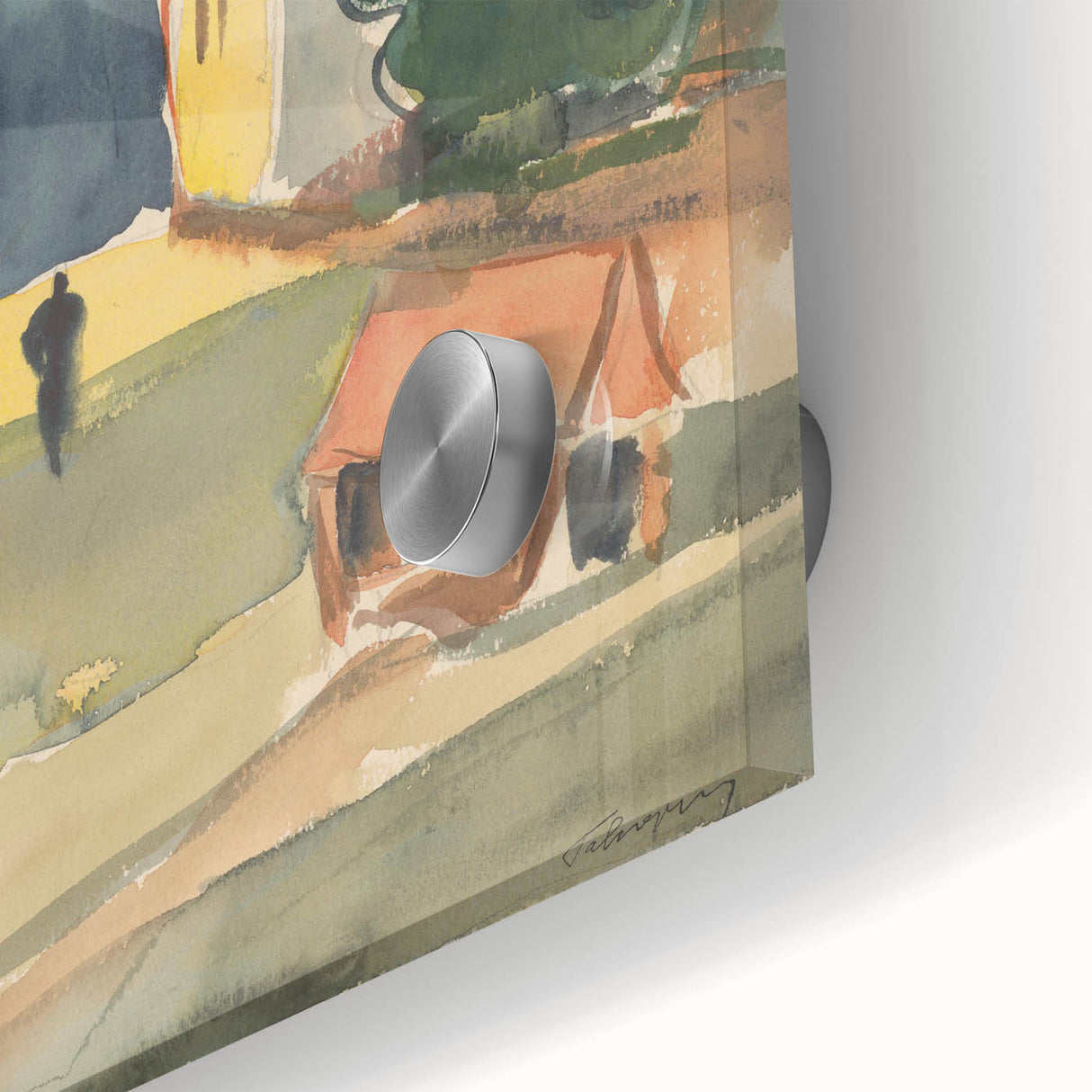 Detailed Art Realism: Abstract Urban Pedestrian Scene Realism Canvas Print