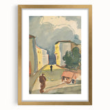 Detailed Art Realism: Abstract Urban Pedestrian Scene Realism Canvas Print
