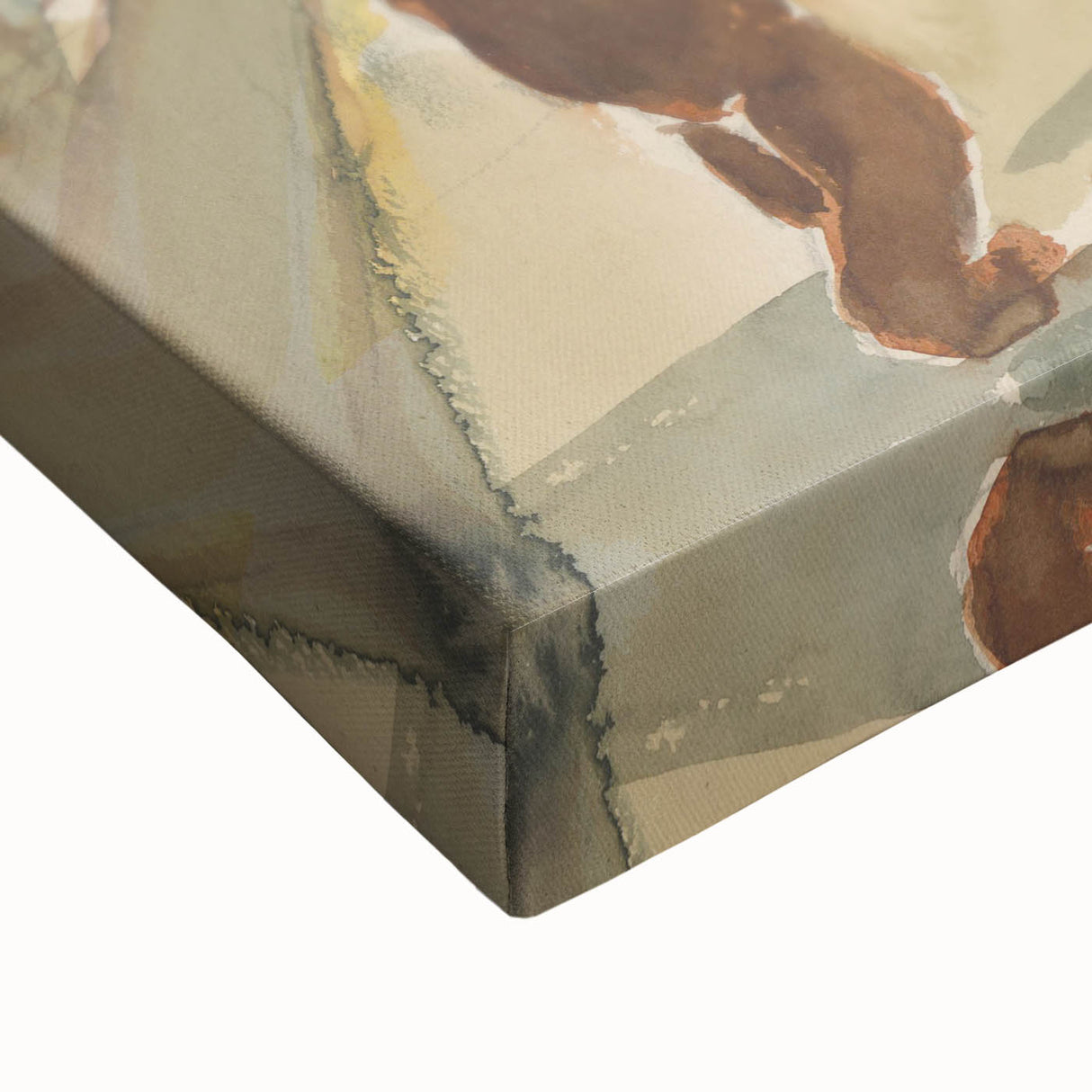 Detailed Art Realism: Abstract Urban Pedestrian Scene Realism Canvas Print
