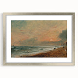 Romanticism Art: Hove Beach by Constable - Seascape Canvas Print
