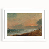 Romanticism Art: Hove Beach by Constable - Seascape Canvas Print