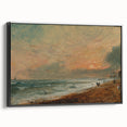 Romanticism Art: Hove Beach by Constable - Seascape Canvas Print