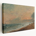 Romanticism Art: Hove Beach by Constable - Seascape Canvas Print