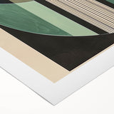 Abstract minimalist wall art on rolled canvas showcasing soft beige and muted gray tones, ideal for modern decor. Perfectly packaged in a protective cardboard tube.