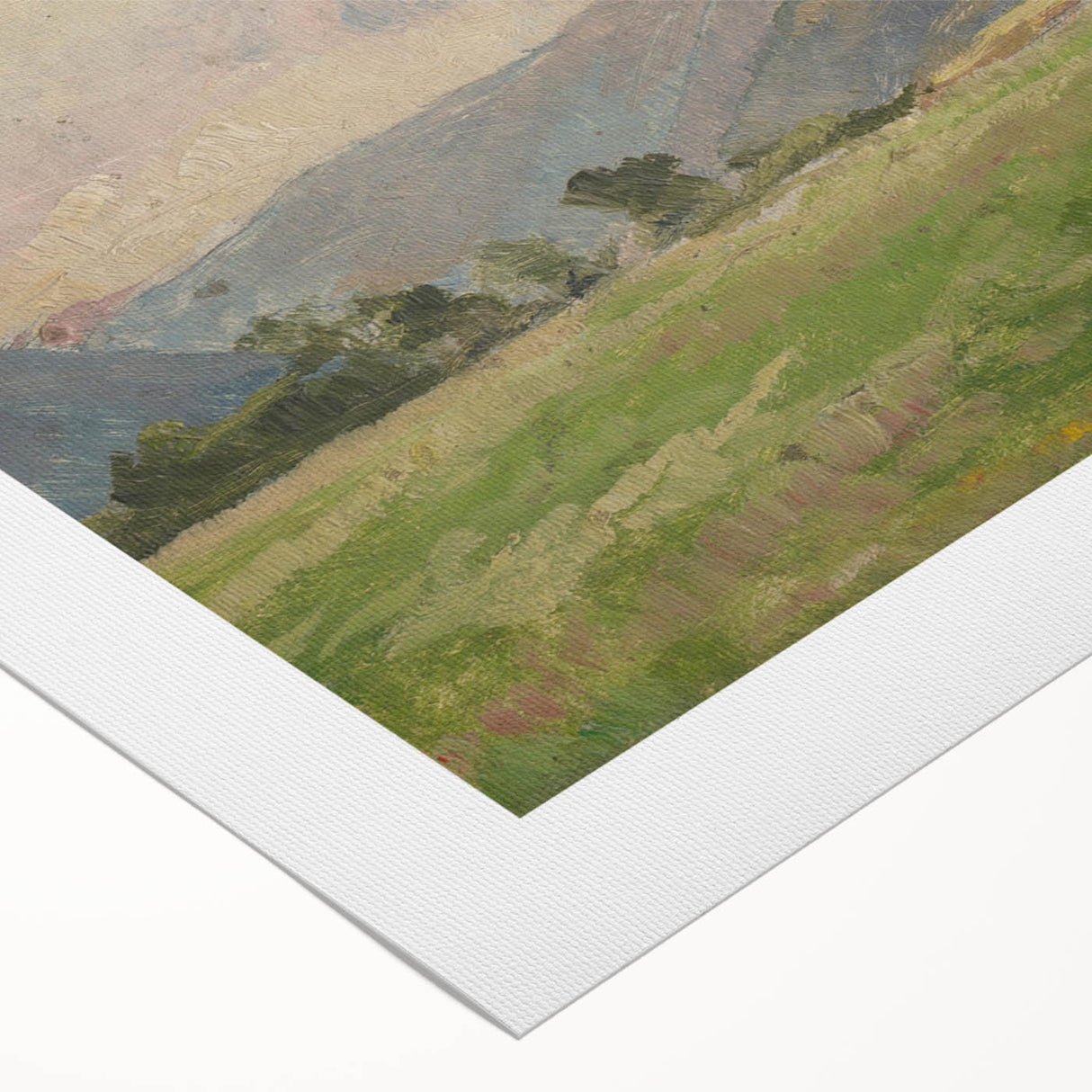 Mountain Meadow Impressionist Art - Lajos Csordák Landscape Print