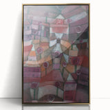 Abstract Garden Wall Art - "Rose Garden" by Paul Klee in Rich Tones