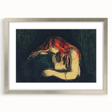 Expressionist Art: Emotional Abstract Portrait in Bold Red and Black