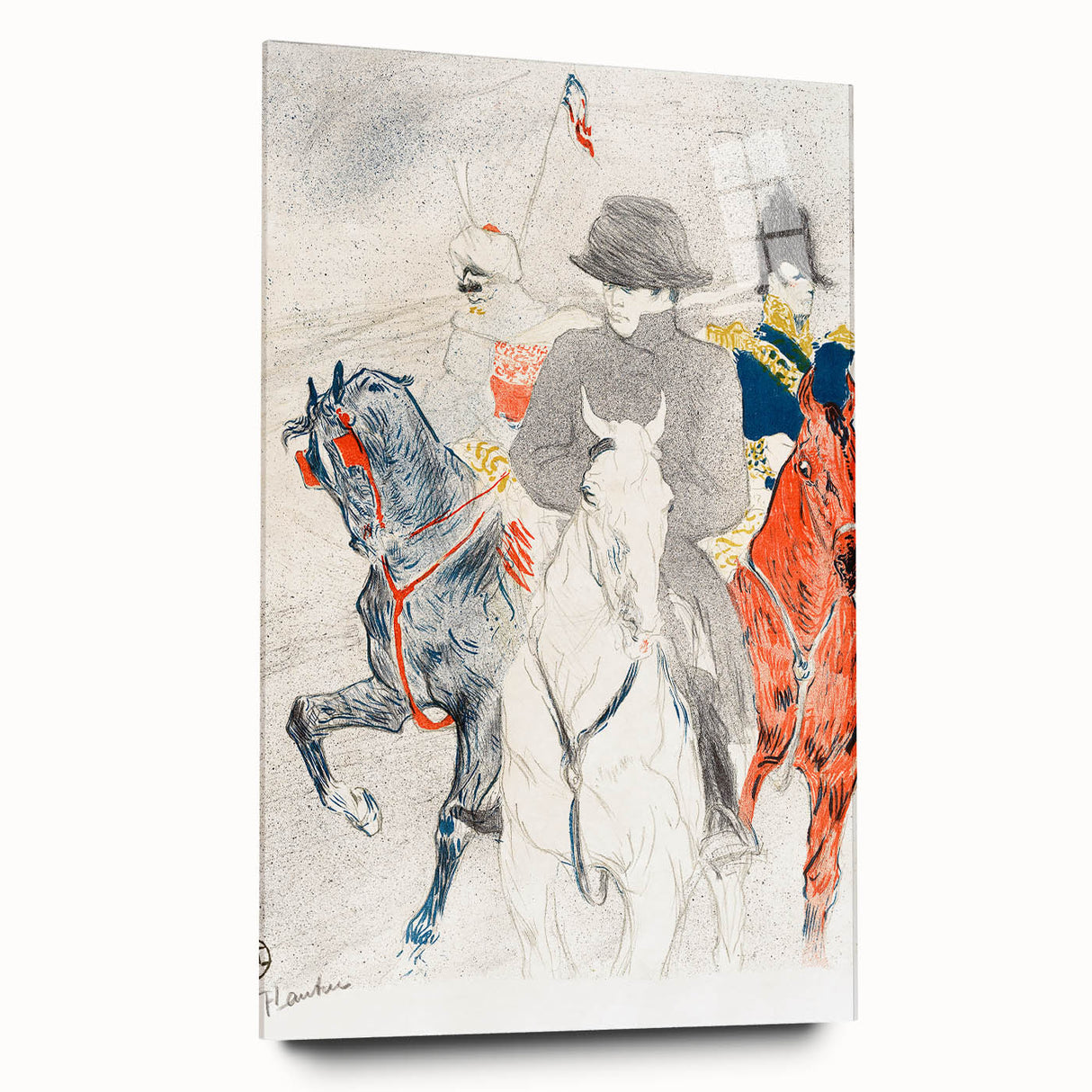 Napoleon and Horsemen - Impressionist Art by Toulouse-Lautrec