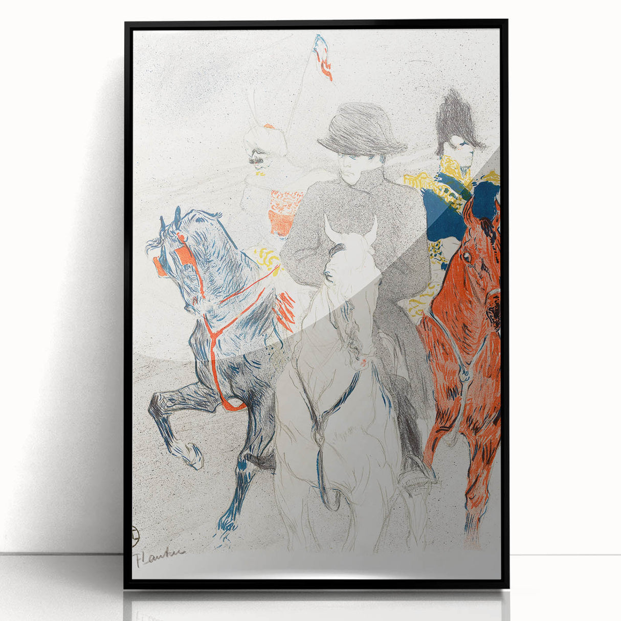 Napoleon and Horsemen - Impressionist Art by Toulouse-Lautrec