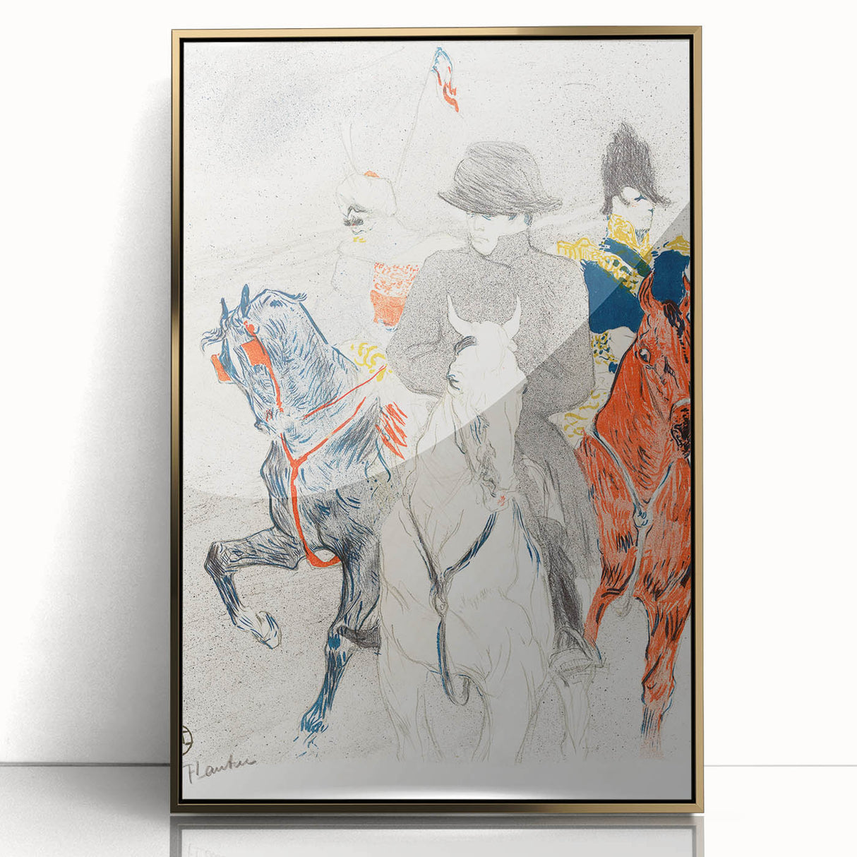 Napoleon and Horsemen - Impressionist Art by Toulouse-Lautrec