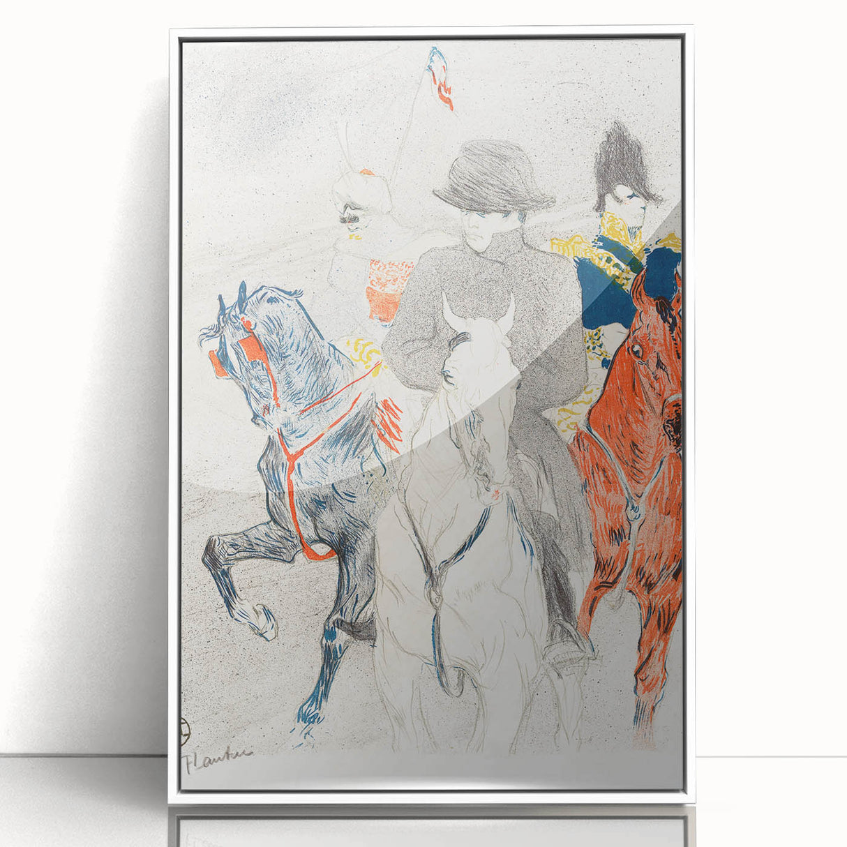 Napoleon and Horsemen - Impressionist Art by Toulouse-Lautrec