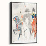 Napoleon and Horsemen - Impressionist Art by Toulouse-Lautrec