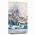 Modern Wall Art: Abstract Church Scene – Contemporary Minimalist Decor