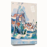 Modern Wall Art: Abstract Church Scene – Contemporary Minimalist Decor