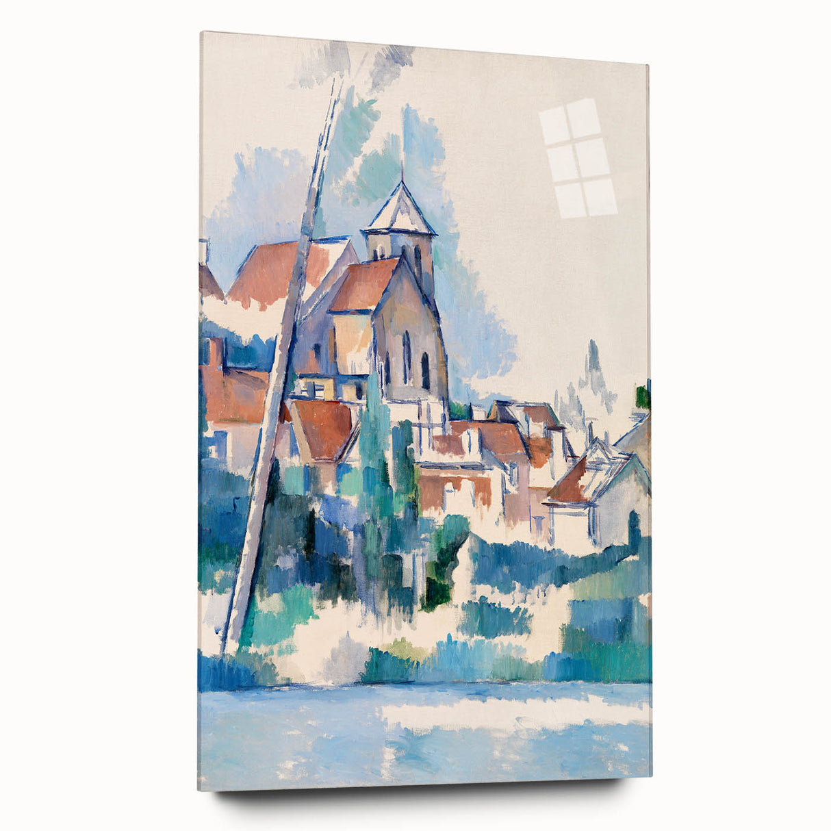 Modern Wall Art: Abstract Church Scene – Contemporary Minimalist Decor