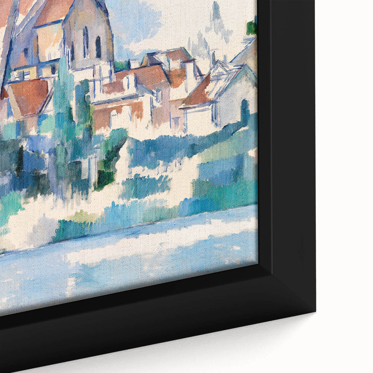 Modern Wall Art: Abstract Church Scene – Contemporary Minimalist Decor